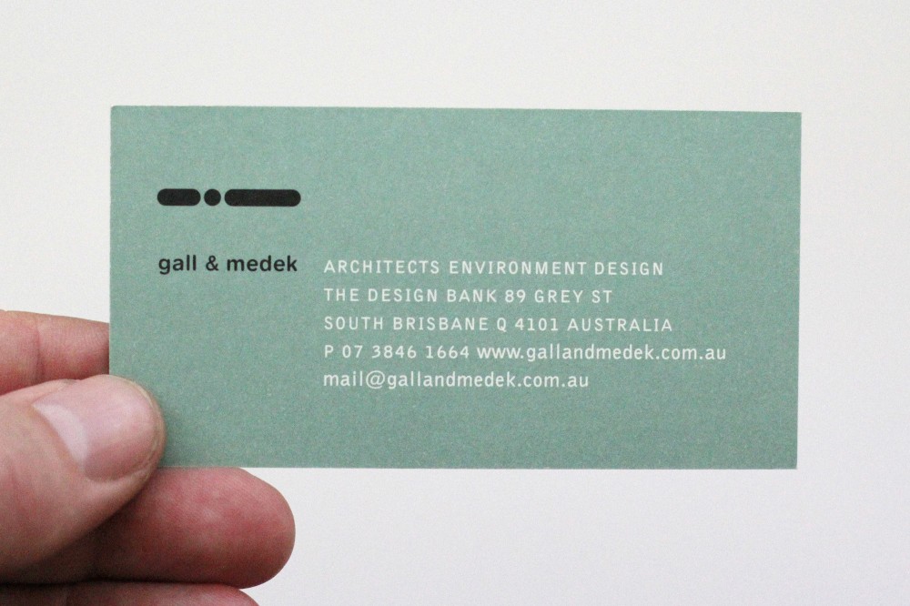 Gall & Medek Architects card front