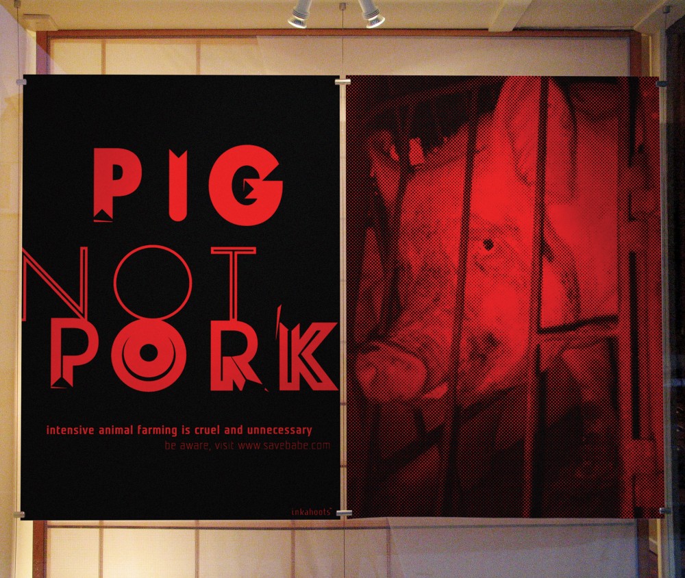 Street Front 'Pig Not Pork' posters