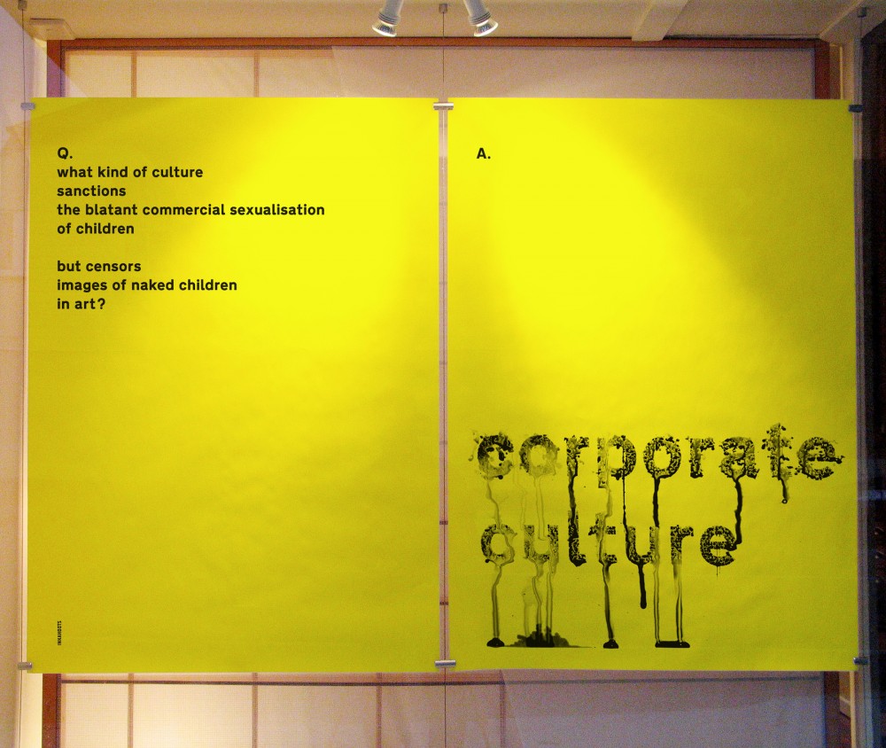 Street Front 'Corporate Culture' posters